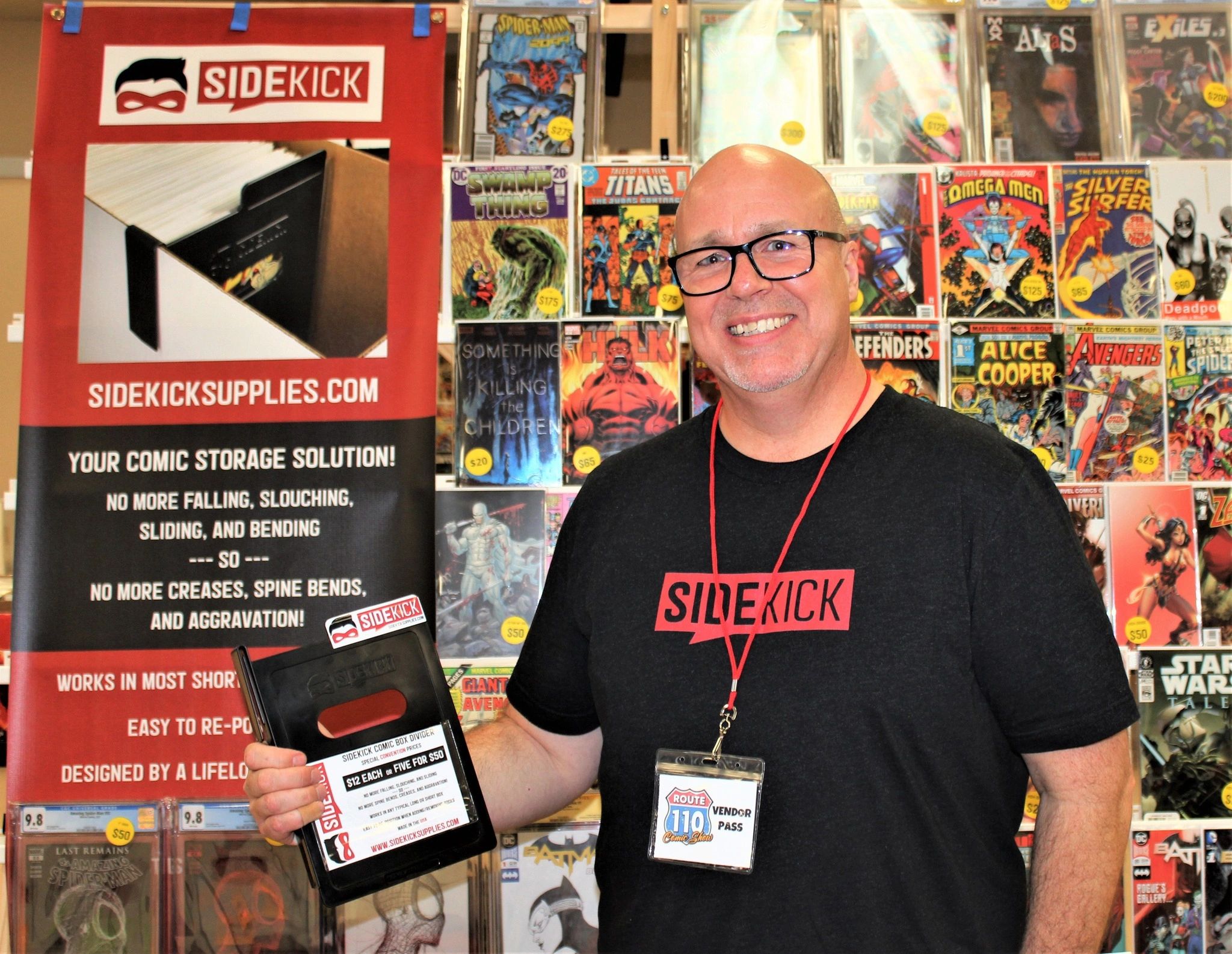 Sidekick comic storage supplies vendor